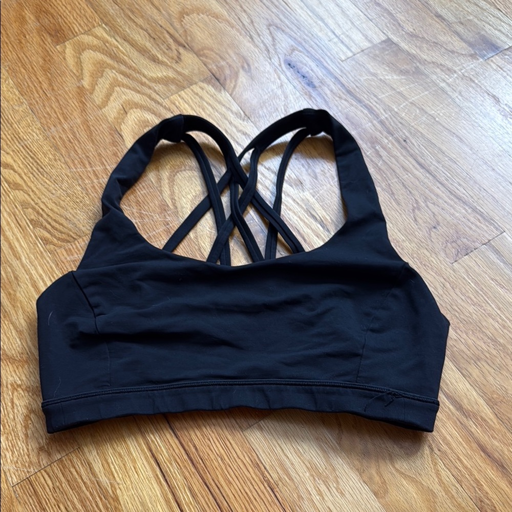 Lululemon Black Strappy Women's Sports Bra